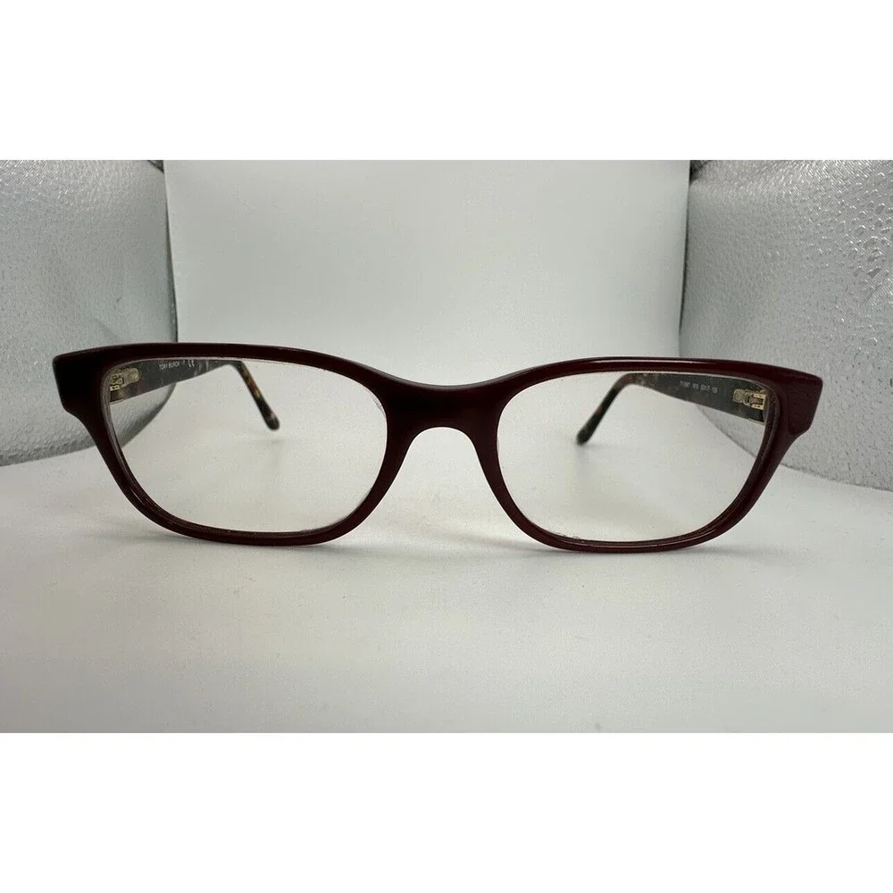 Tory Burch Bordeaux Tortoise Shell Eyeglasses Frame w/ Case Elegance Luxury